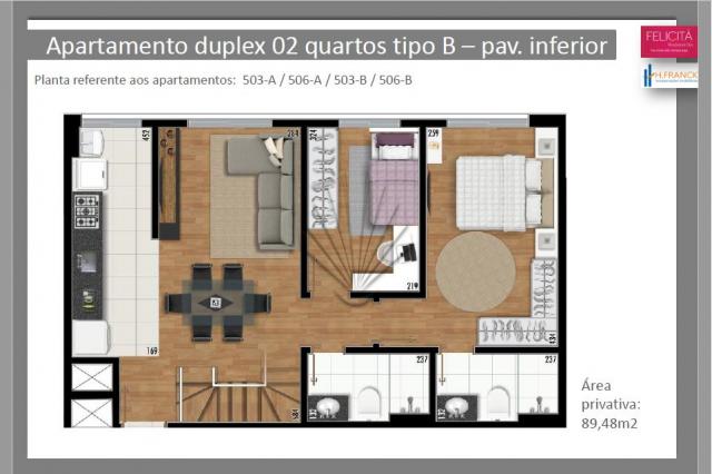 Apartamento à venda com 2 dormitórios em Santa felicidade, Curitiba cod:JB1810064 - Foto 2