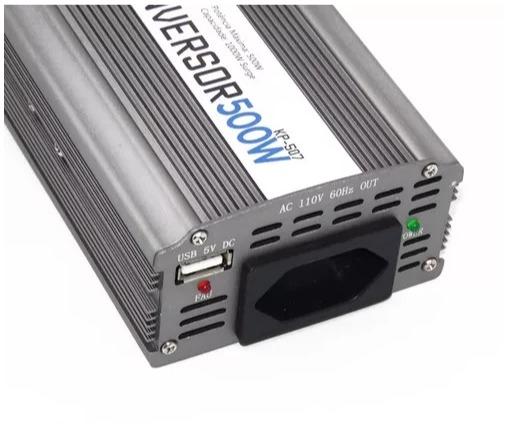 Inversor De Energia 500w Conversor Entrada 12v E Saida 110v Retirar Bh - Foto 4