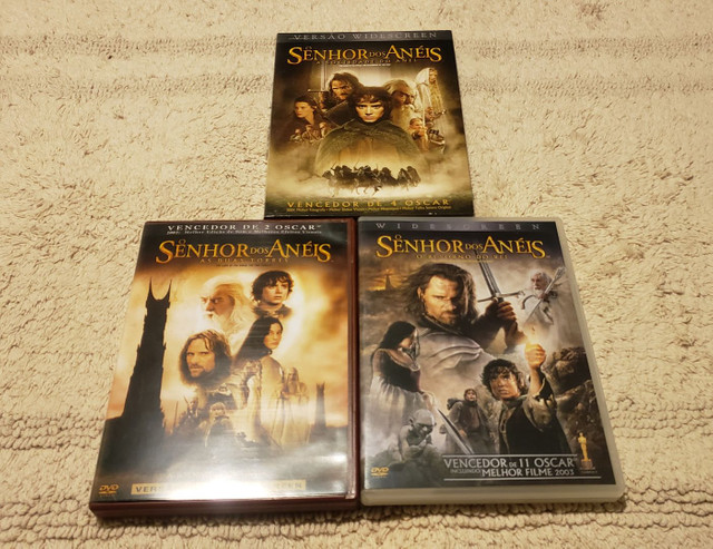 DVDs Senhor dos Anéis _ Trilogia Completa