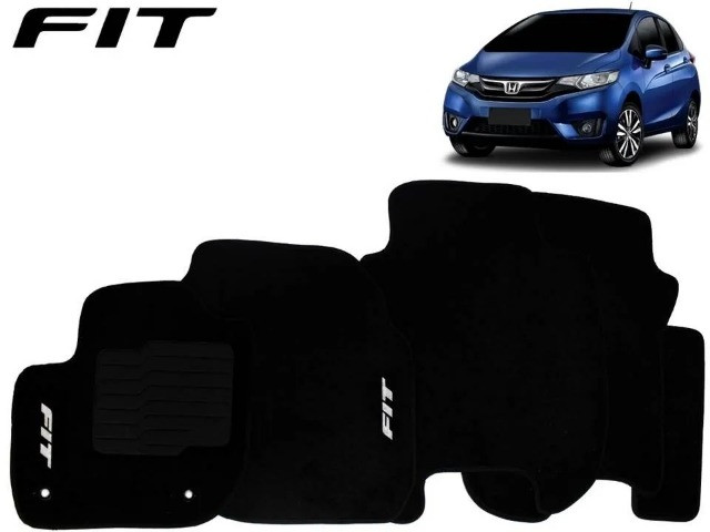 Tapete Carpete Honda New Fit 2015 à  2020 - Ecotap 03 Peças