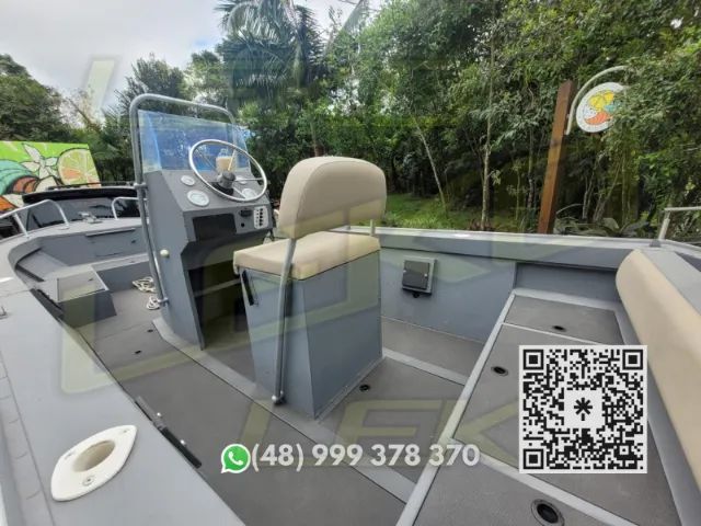 Barco Oceania 2018 Mercury 60Hp 4T Reboque 2020 Galvanizado - Foto 10