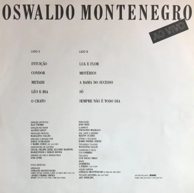 Disco LP Vinil Oswaldo Montenegro - Foto 4