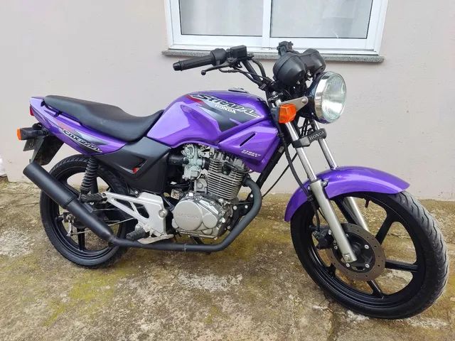 Honda/CBX 200 Strada, cor roxa, ano/mod 1998/1999 Motos em leilão