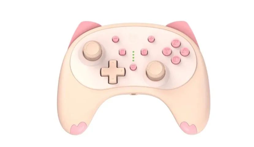 Controle Sem Fio Gato para Nintendo Switch / Lite / Oled / PC - Ideal para mãos pequenas