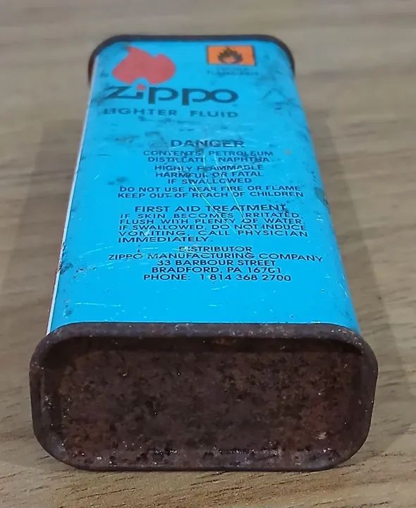Lata vazia zippo lighter fluid  - Foto 6