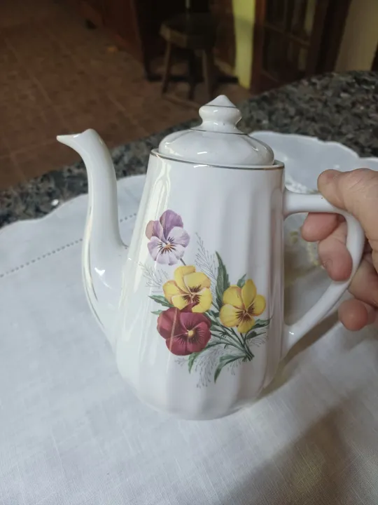 Bule de café porcelana rami