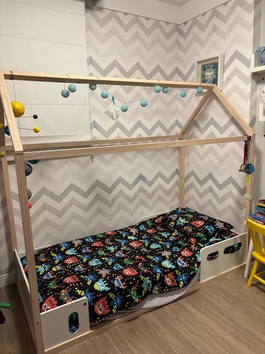 Cama Montessoriana Liv Branco Freijó - Matic- Usada