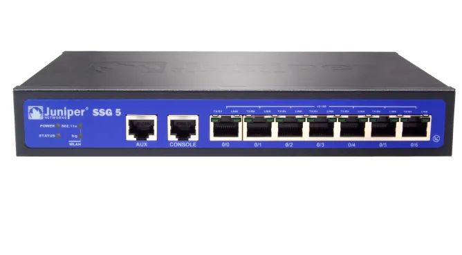 Aparelho de segurança de firewall de 256 MB Juniper Networks SSG 5