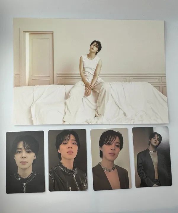 LEIA A DESCRIÇÃO Photocard BTS Oficial Jimin K-Pop Face Muse Wings Hyyh MOTS Love Yourself - Foto 3