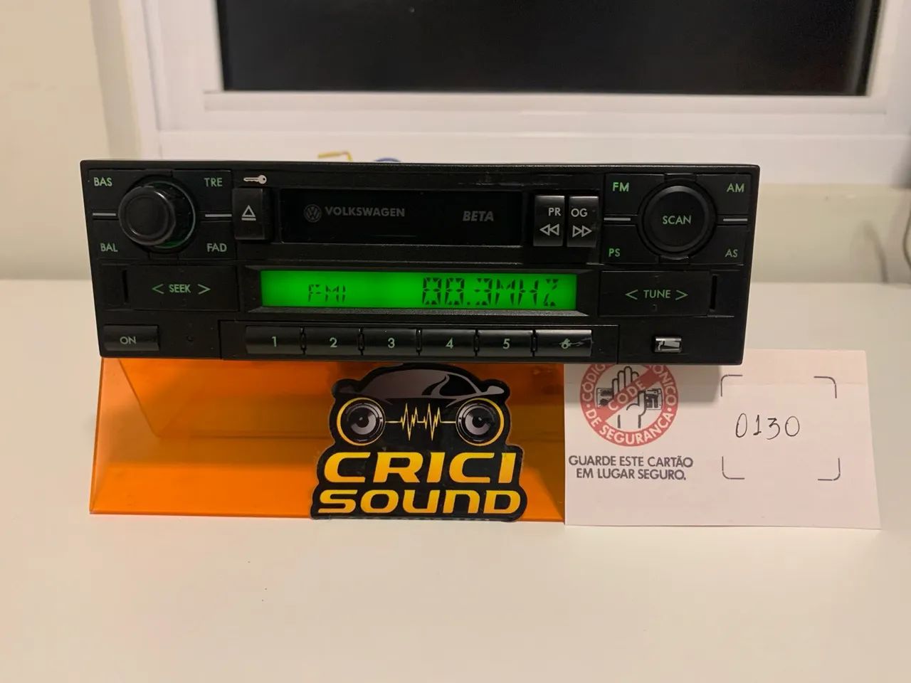 Rádio toca fitas VW Original Beta com Bluetooth 