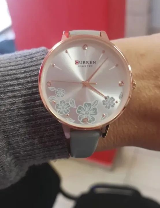 Relógio Curren Feminino Pulseira de Couro  - Foto 2