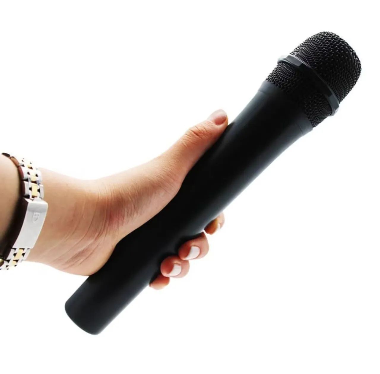 Microfone Sem Fio Profissional Wireless Portátil Preto - Foto 2