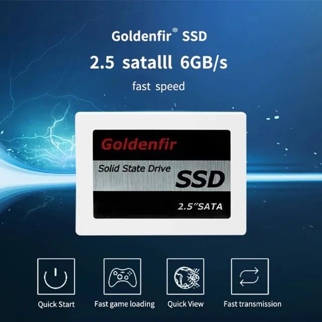 Ssd Goldenfir 480GB Disco Sólido Interno Notebook E Pc - Foto 4