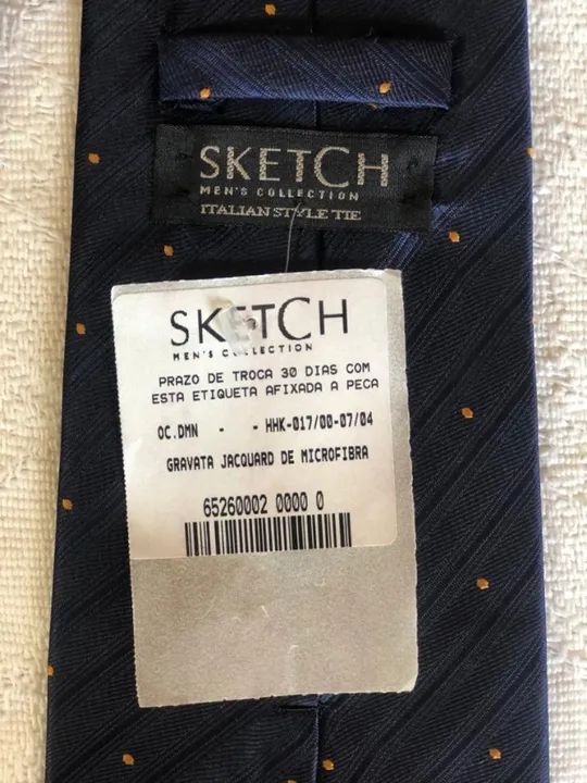 Gravata Jacquard de Microfibra - Sketch Men's Collection Italian Stylete - Foto 3