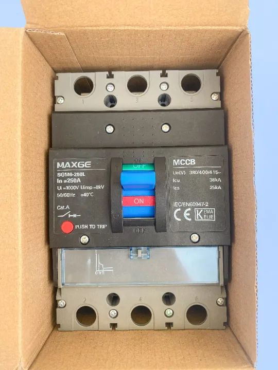 Disjuntor Caixa Moldada 250A / 36kA / 3P - Maxge - Foto 5