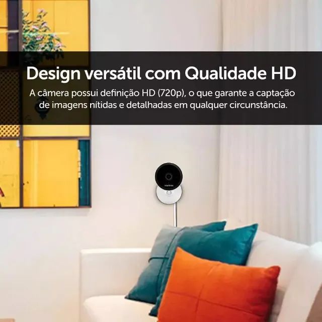 Câmera Intelbras Wi-Fi HD iM1 Mibo - Segurança Câmera De Video Wi-fi Hd Im1 Branca  - Foto 2