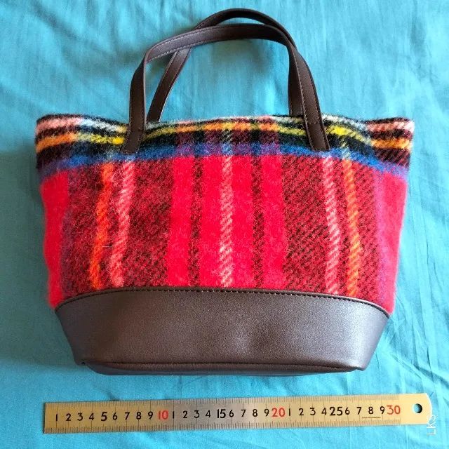 Bolsa Harris Tweed Xadrez (nova) - Foto 4