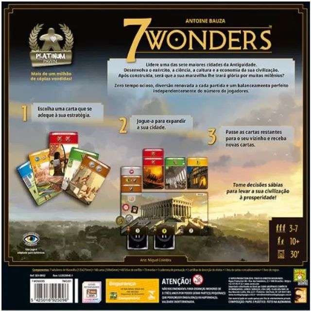 7 Wonders: Segunda Edição  - Jogo de Tabuleiro - Board Game - Foto 2