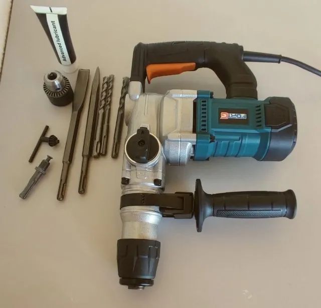 Martelete Perfurador Rompedor Profissional 2 em 1 SDS PLUS 850W 4.5J 26mm com Acessórios e - Foto 2