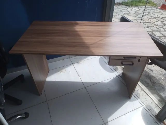Mesa para escritorio wood com 02 gavetas 
