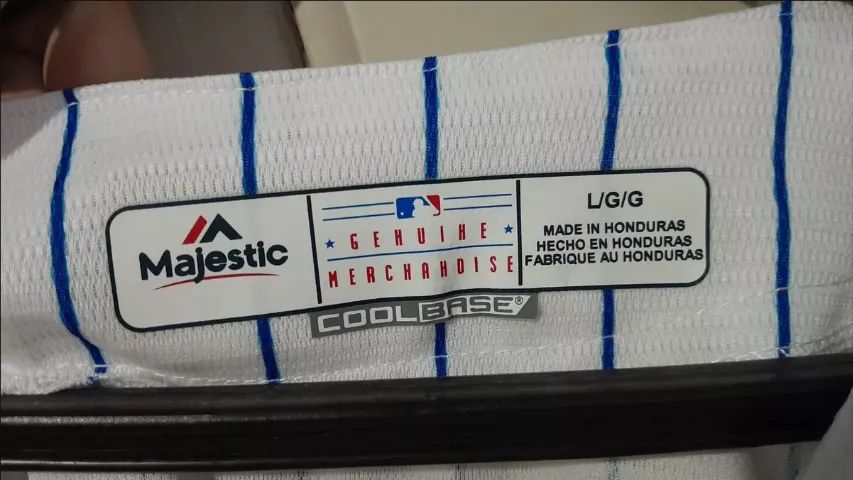 Camiseta Baseball Original Nova Chicago Cubs World Series Rizzo - Peça de Colecionador - Foto 6