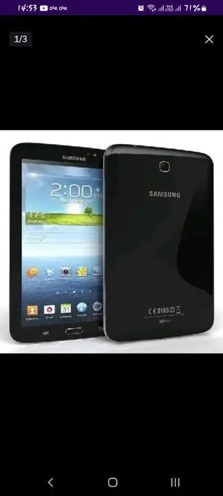 Tablet 7 pol sansung atualização e venda