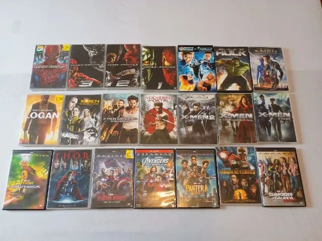 dvds marvel thor homem de ferro wolverine xmen