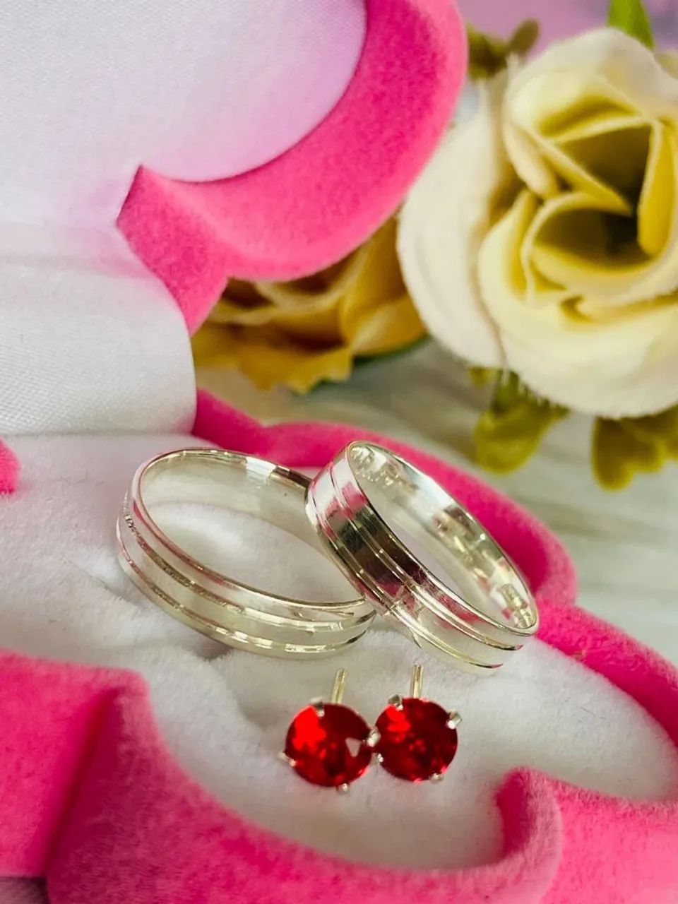 Aliança de Prata 950 - Foto 2