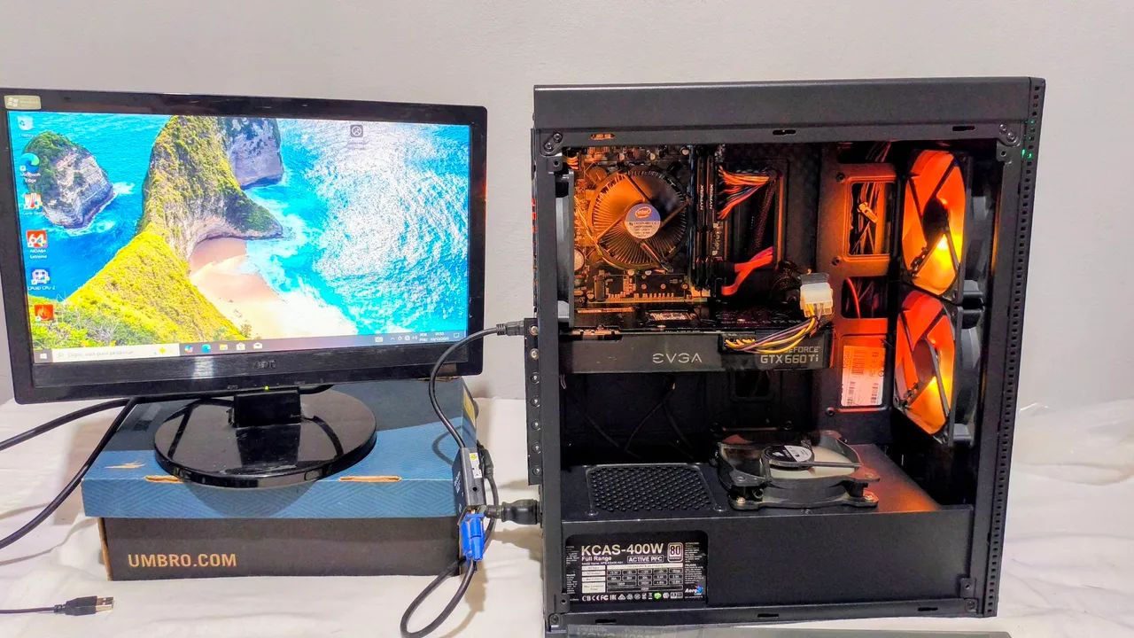 PC Gamer RGB Case with Intel i5, GTX Graphics Card64617709110657121