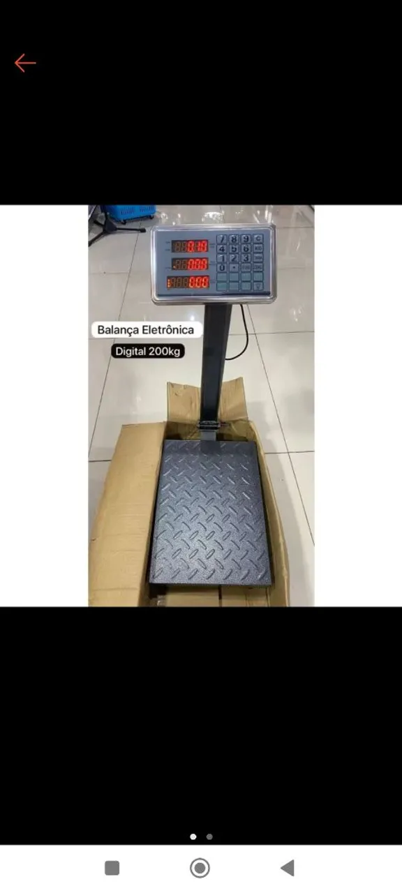 Balança Digital Eletrônica 200kg ( 300r$)