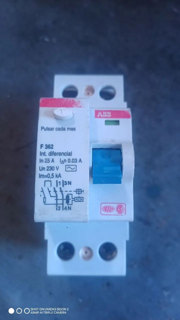 Disjuntor Diferencial ABB F362 25A 0.03A