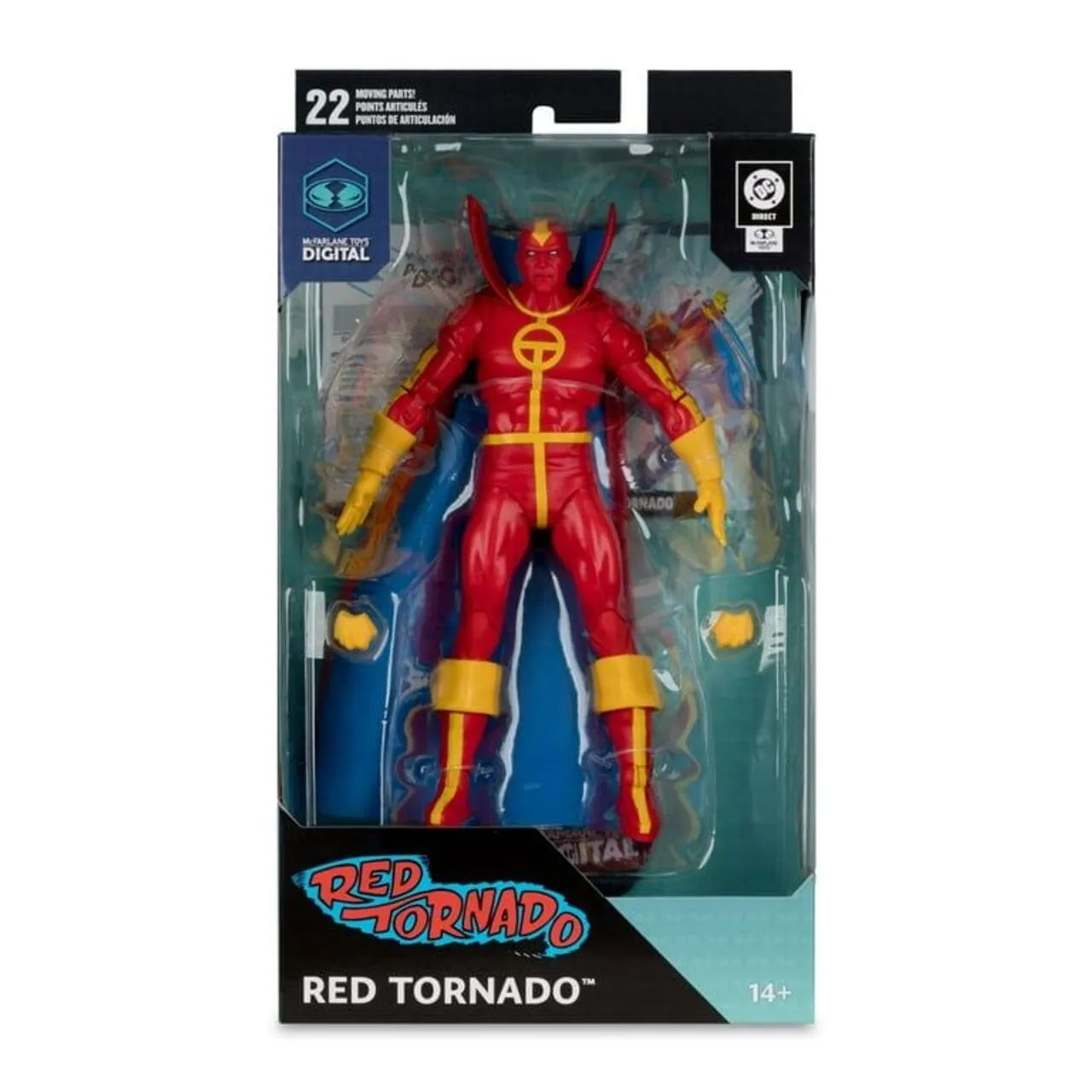 Red Tornado McFarlane Toys Capa tecido Dc - Foto 3