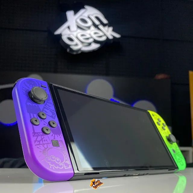 Nintendo Switch OLED Edição Especial Splatoon 3 | Visual Exclusivo com ...