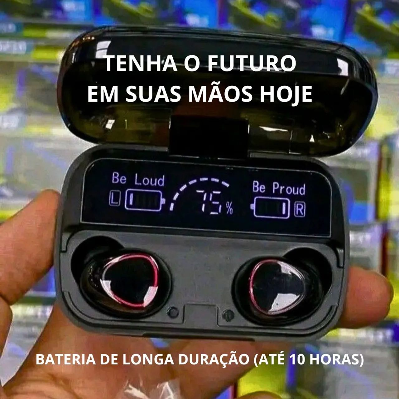 Fone Bluetooth TWS Sem Fio | À Prova D?água | Carrega Celular | Conforto Total - Foto 4