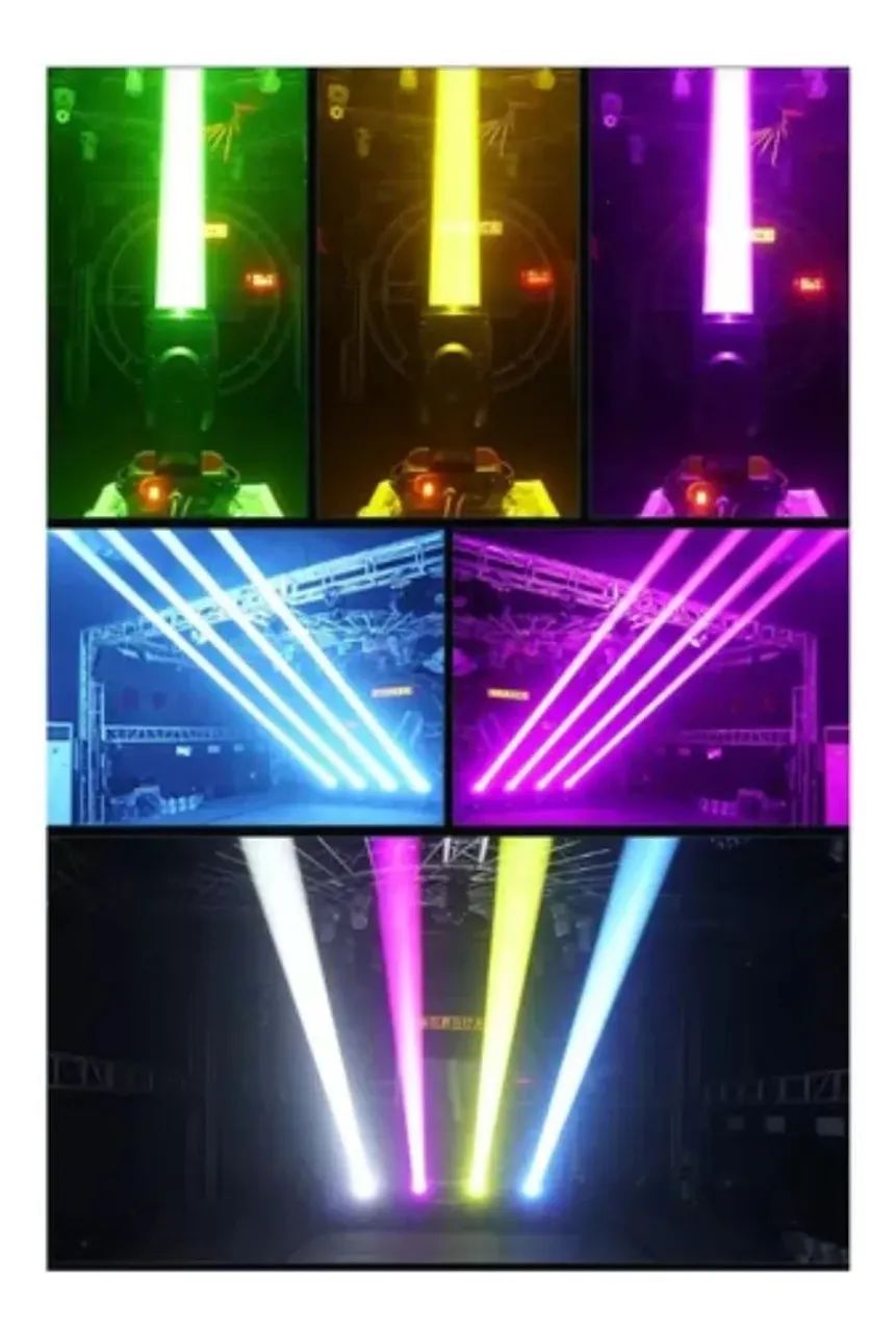 2 Moving Head Beam 9r com borda LED + Case | Iluminação Profissional (Usado) - Foto 3