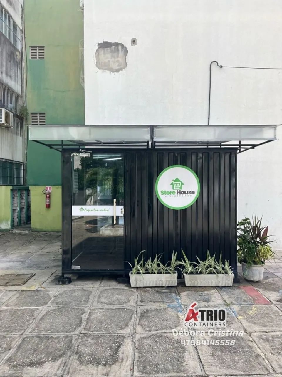 Container conveniência desmontável mini mercado