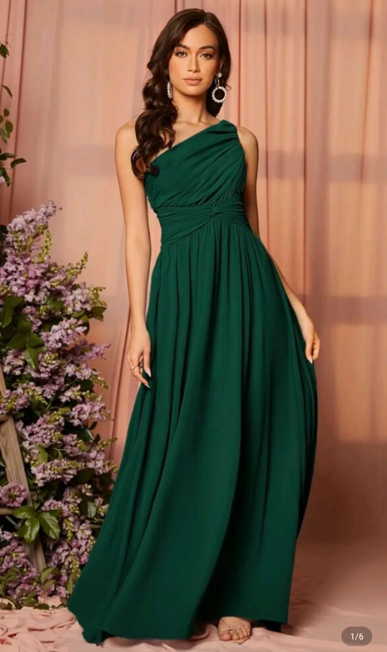 Vestido Longo Verde Esmeralda - Tamanhoo p