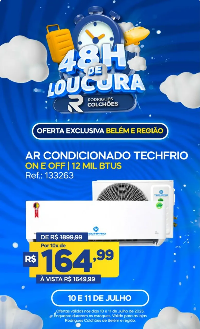 ,Ar Condicionado Techfrio 12 Mil BTUs - Oferta Imperdível!