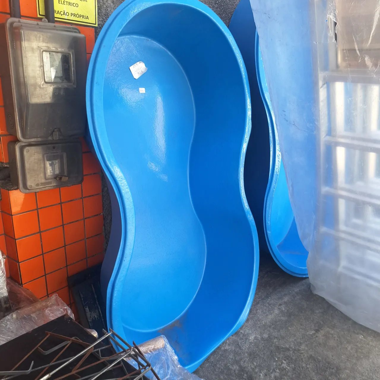 Piscina Oval Feijão Fibra 300l