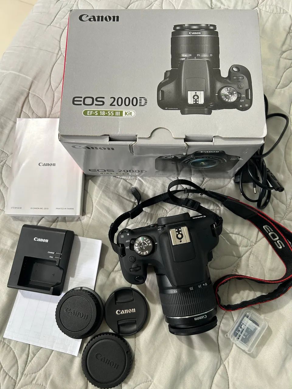 Canon Câmera EOS 2000D DSLR e lente EF-S 18-55 mm f/3.5-5.6 - Foto 2
