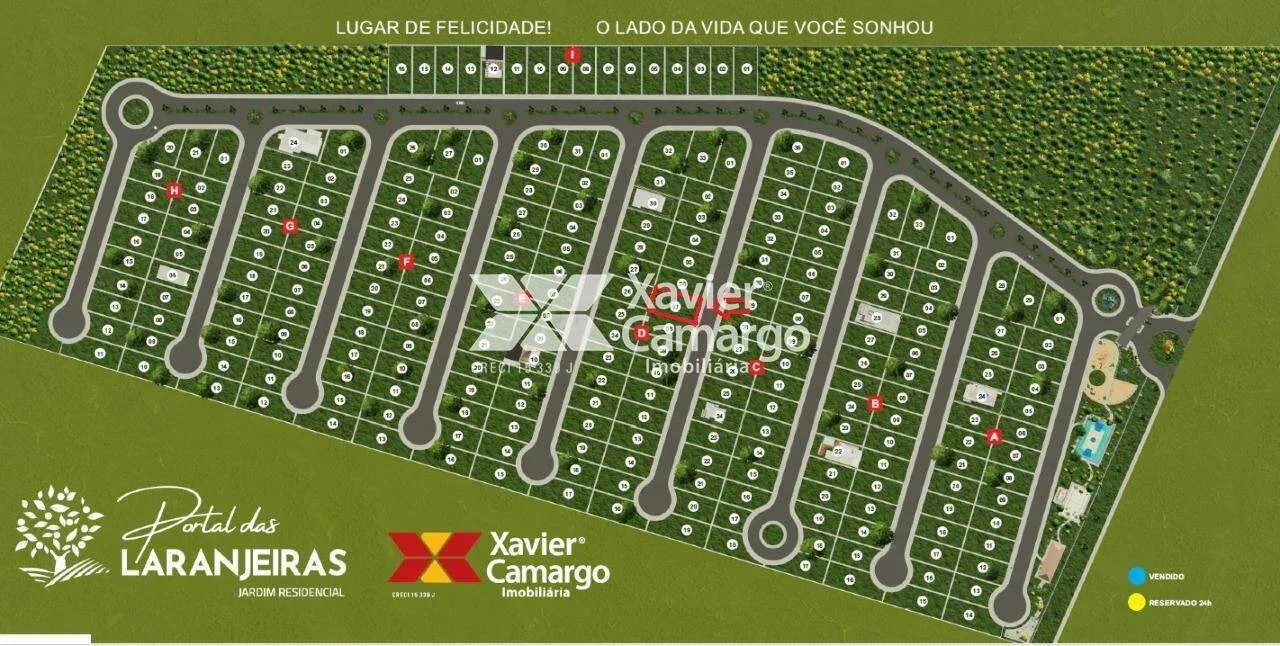 Lote em condomínio fechado à venda no Portal das Laranjeiras em Corumbataí.