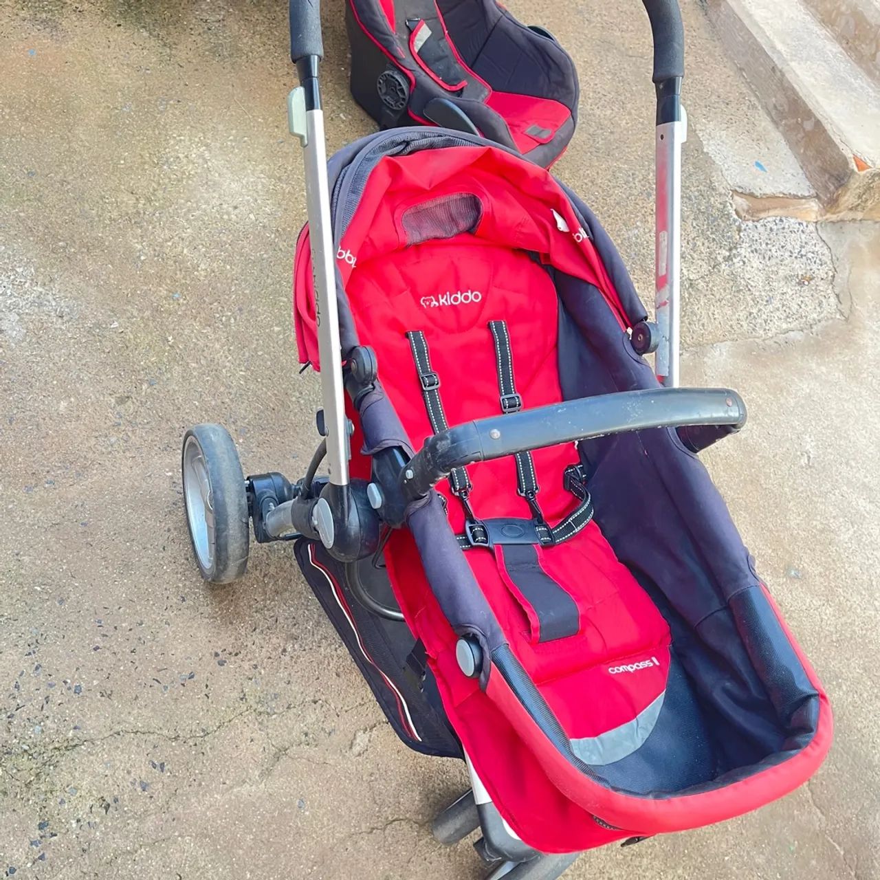 Carrinho de Bebê Kiddo Compass + BB conforto  - Foto 3