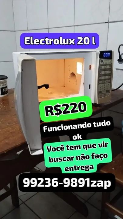 Micro-ondas Electrolux 20L - *zap