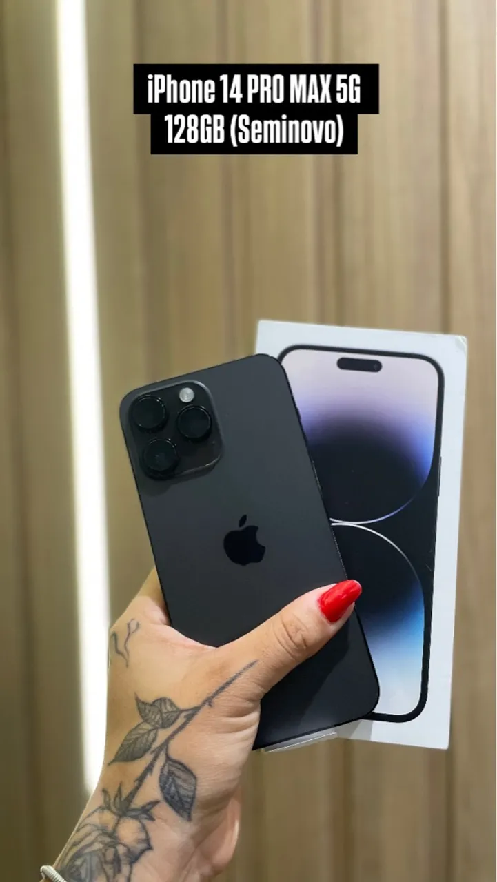 iPhone 14 PRO MAX 5G 128GB e 256GB (Seminovo) Garantia e Nota fiscal