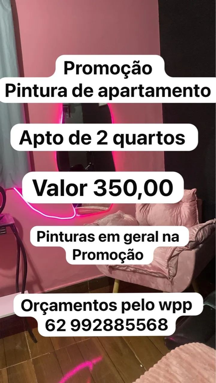 Promoção Pintura de Apartamento 2 Quartos