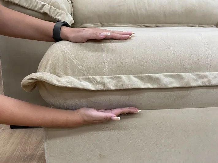 Sofá Retrátil Reclinável 2,50m Baruqui Molas Ensacadas a97 - Foto 4