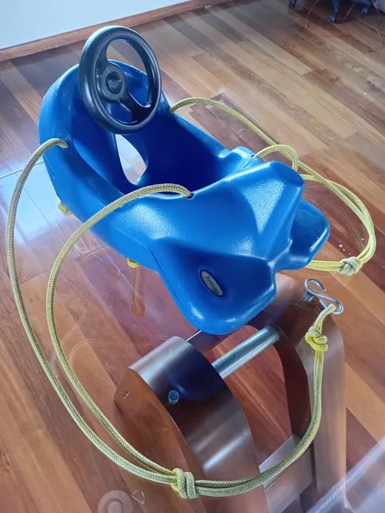 Balanço Infantil Azul com Volante - Foto 2