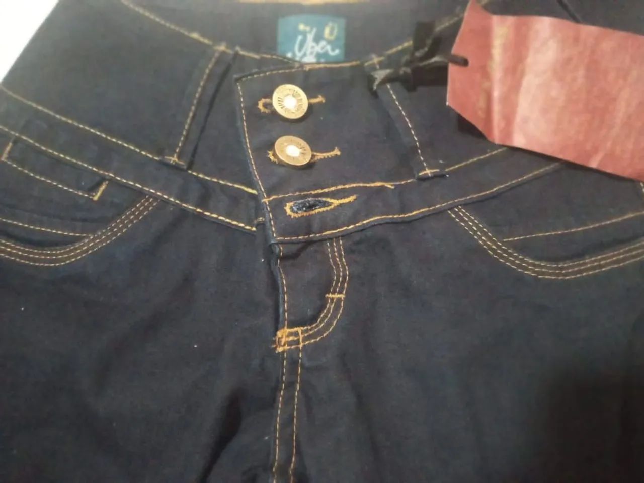 Calça Jeans  Uber Feminina Azul Escuro