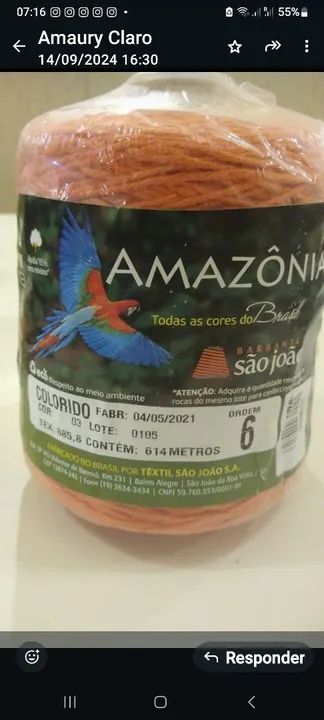 Barbante AMAZÔNIA PEQ  - Foto 2