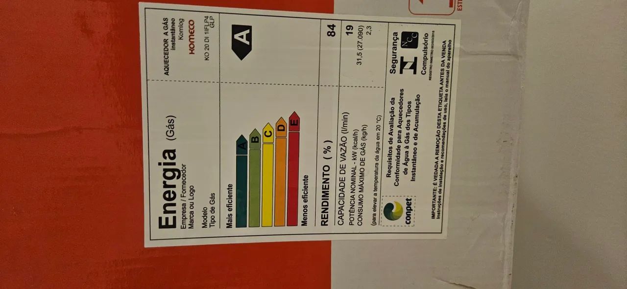 Aquecedor de água a gás Komeco (NOVO NA CAIXA) - Foto 5